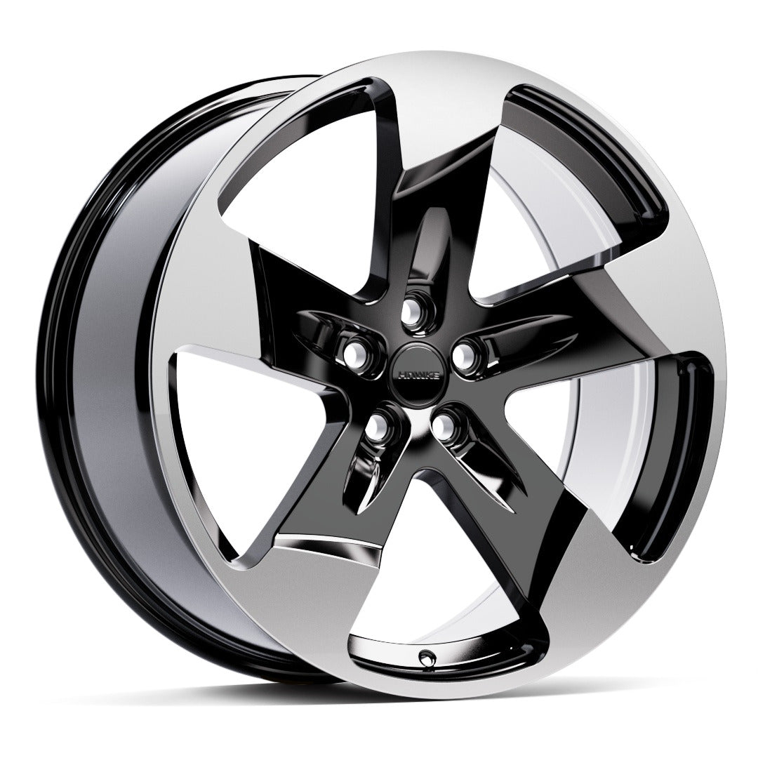 22" Hawke Five Tooth Alloy Wheel & Tyres Set (x4) | Land Rover Defender | Wider Rears