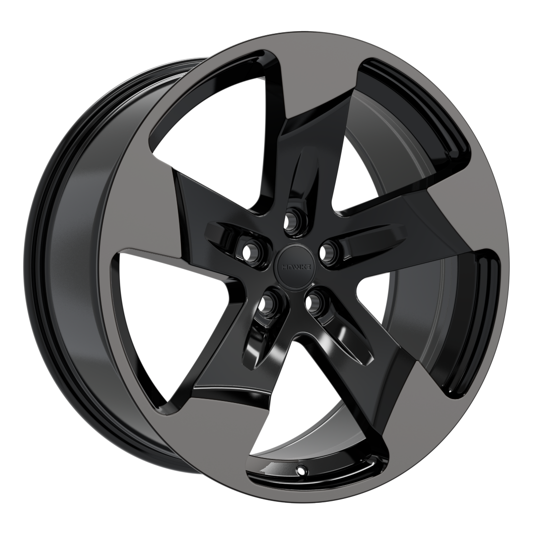 4 X 22 INCH HAWKE FIVE TOOTH WHEELS (LAND ROVER DEFENDER) (WIDER REARS)
