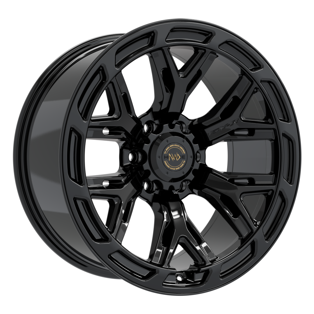 4 X 20" HAWKE AWD 6Y-R WHEELS GLOSS BLACK (6X139) | ET00