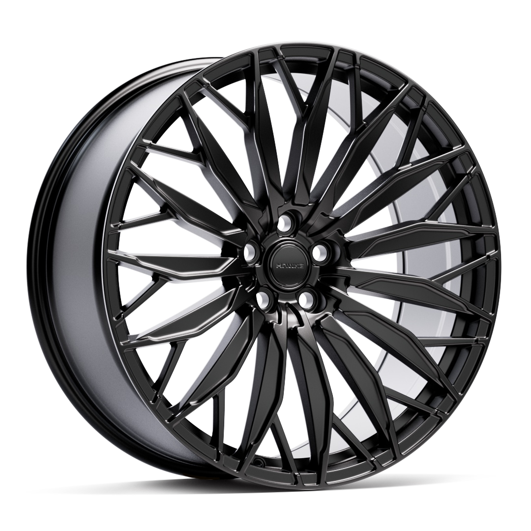 22" Hawke Zenith II Alloy Wheel Set (4x) | Matt Black | Range Rover | 5x120 | Wider Rears