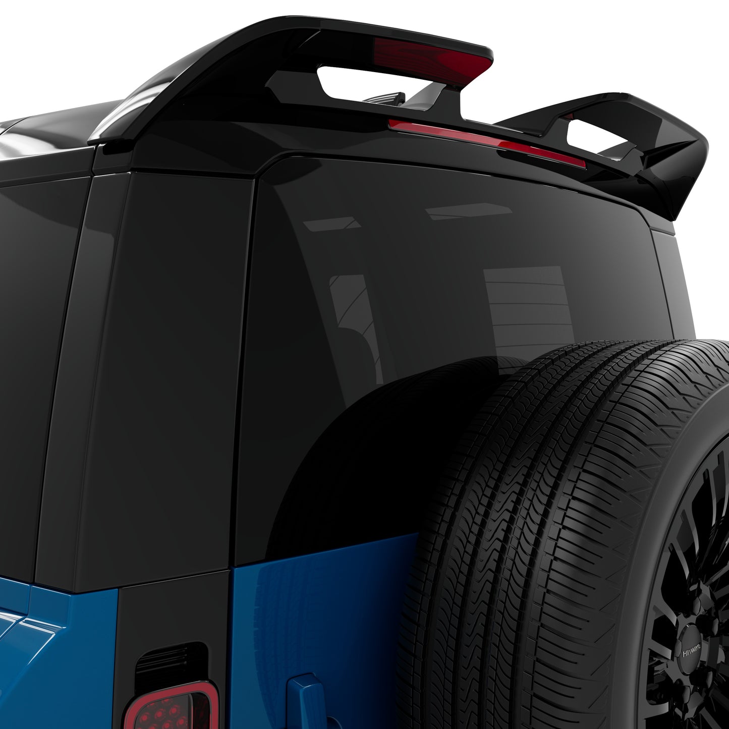 Hawke Aero 2 Roof Spoiler Gloss Black Fits Land Rover Defender 90 & 110 L663 2020