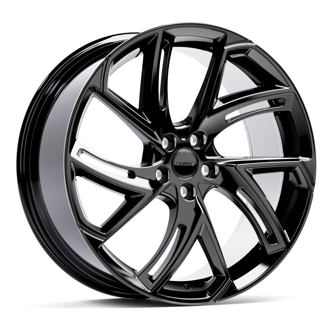 22" Hawke Condor Alloy Wheel Set (4x) | Black | Velar / Evoque | 5x108