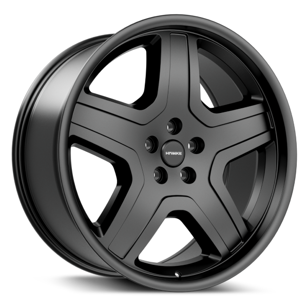 4 X 22" HAWKE AWD DEVIANT WHEELS MATT BLACK (5X120)