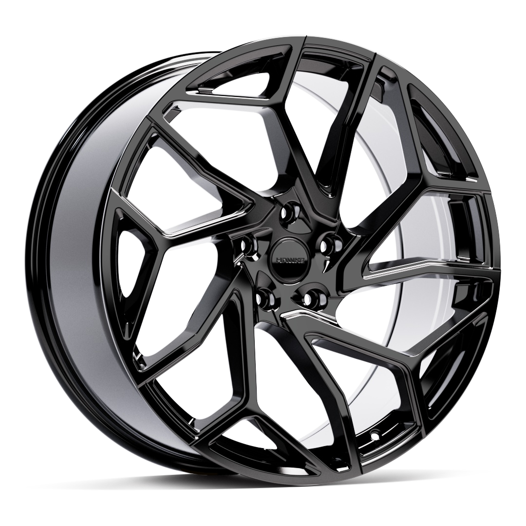 22" Hawke Khotan Alloy Wheel Set (4x) | Black | Velar / Evoque | 5x108