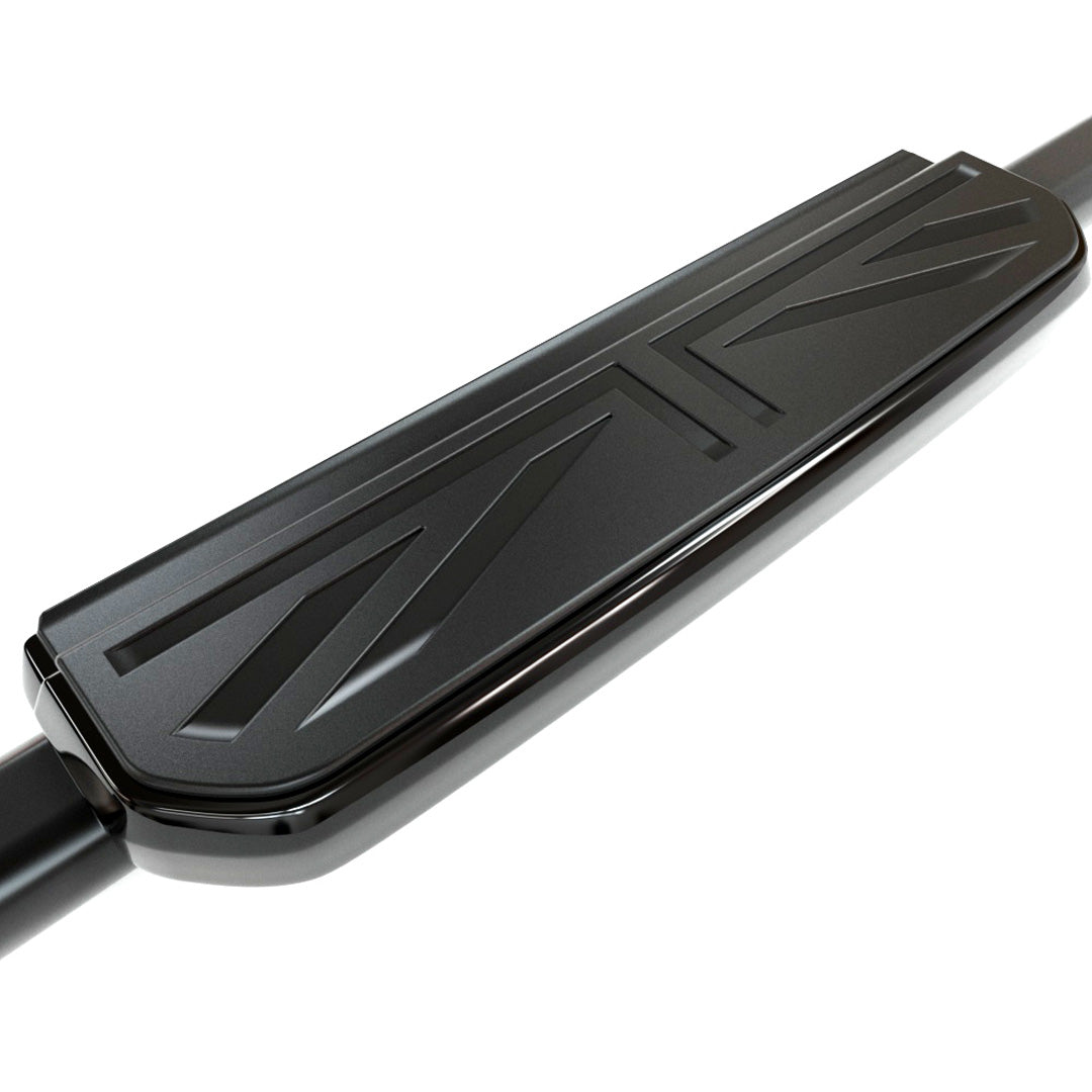 UNION JACK PATTERN SIDE STEPS - BLACK DEFENDER 110 (TWIN)