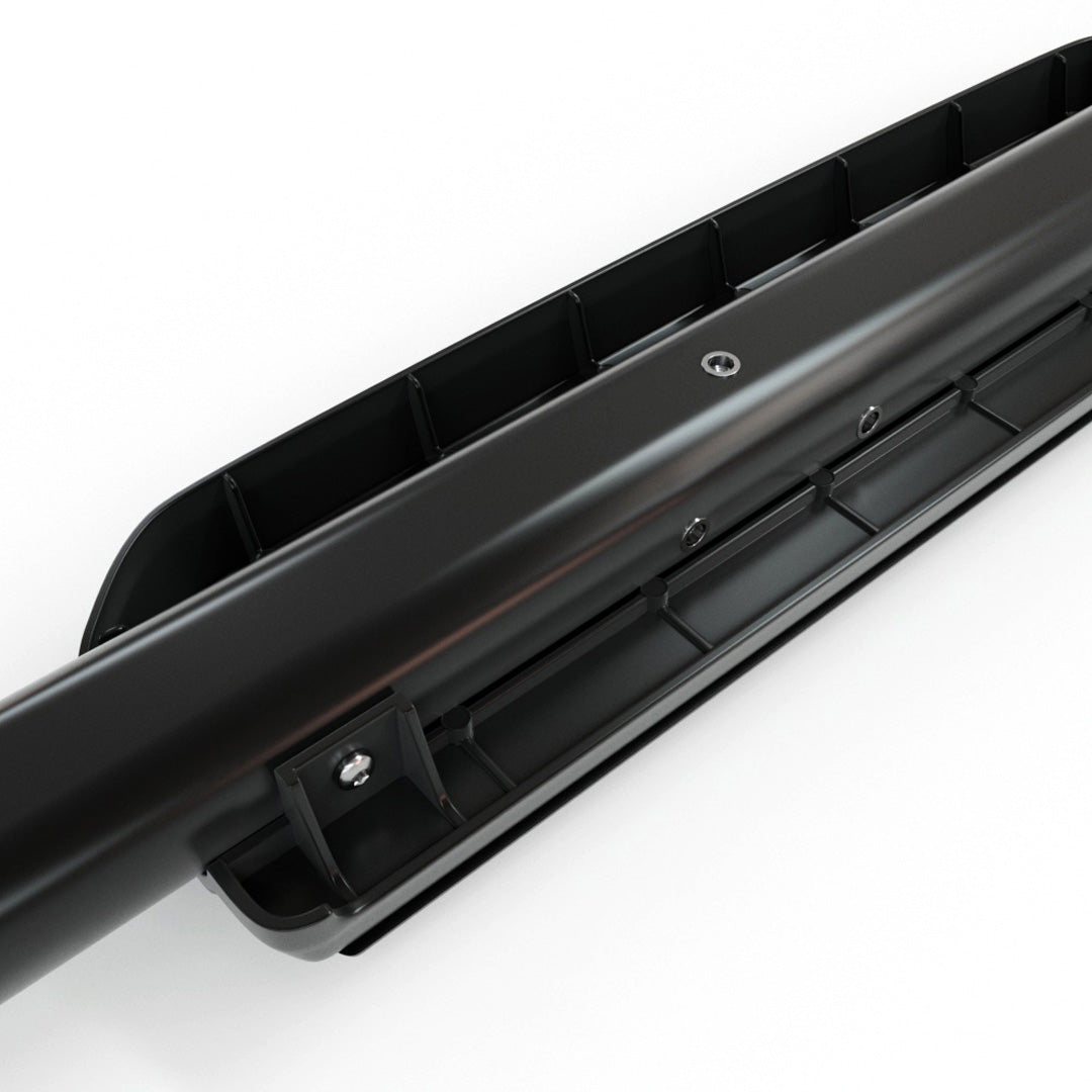 UNION JACK PATTERN SIDE STEPS - BLACK DEFENDER 110 (TWIN)