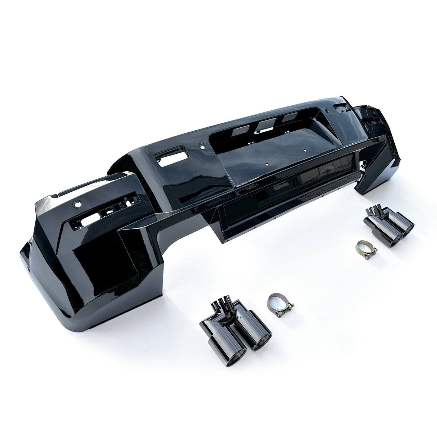Hawke LM Style Rear Bumper incl Exhaust Tips Land Rover Defender P400 L663