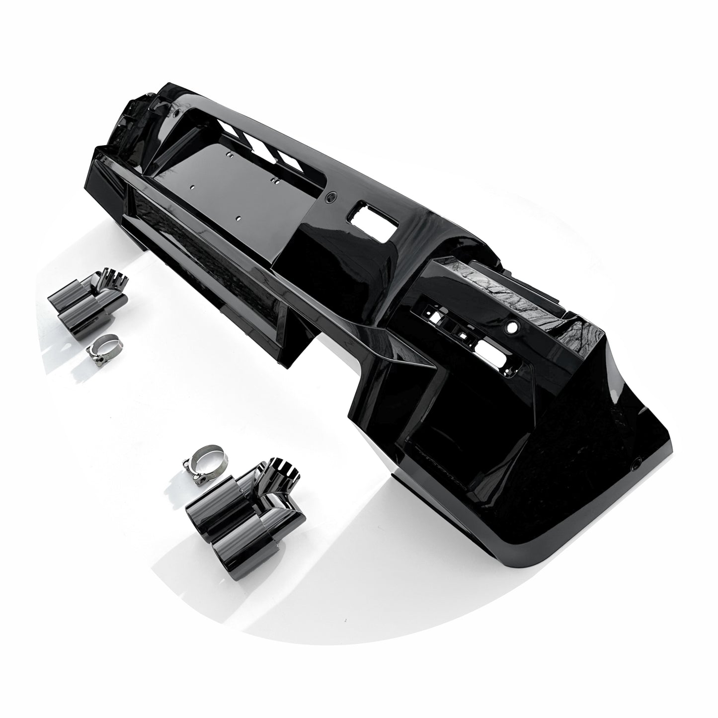 Hawke LM Style Rear Bumper incl Exhaust Tips Land Rover Defender P400 L663