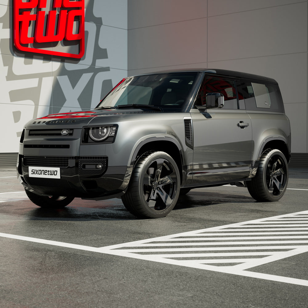 Lower Door Trim Kit in High Gloss Black for Land Rover Defender 90 L663