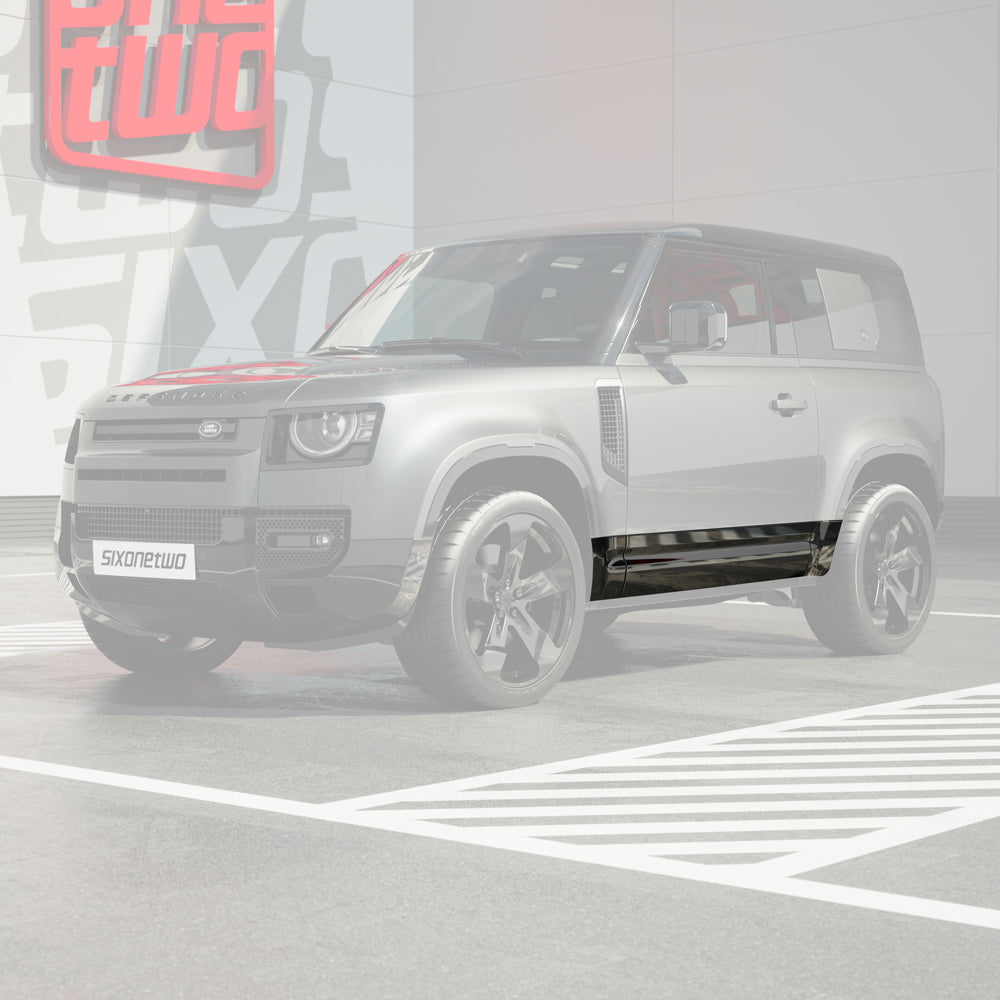 Lower Door Trim Kit in High Gloss Black for Land Rover Defender 90 L663
