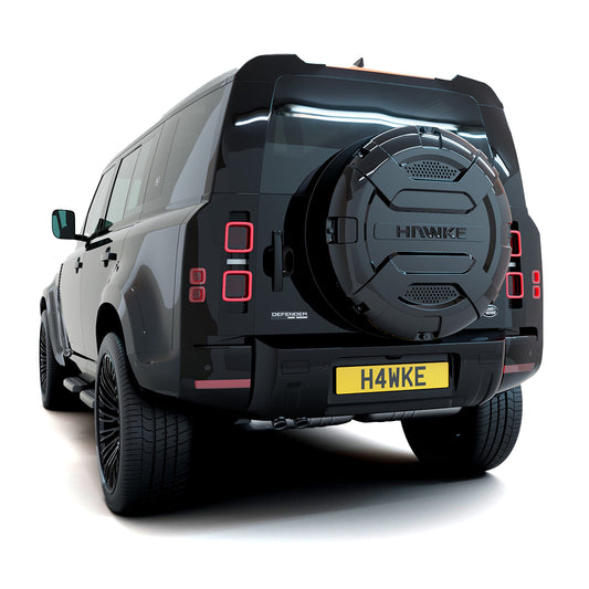 Hawke Elite Rear Wheel Cover Gloss Black Fits Defender 90 & 110 L663 MY20