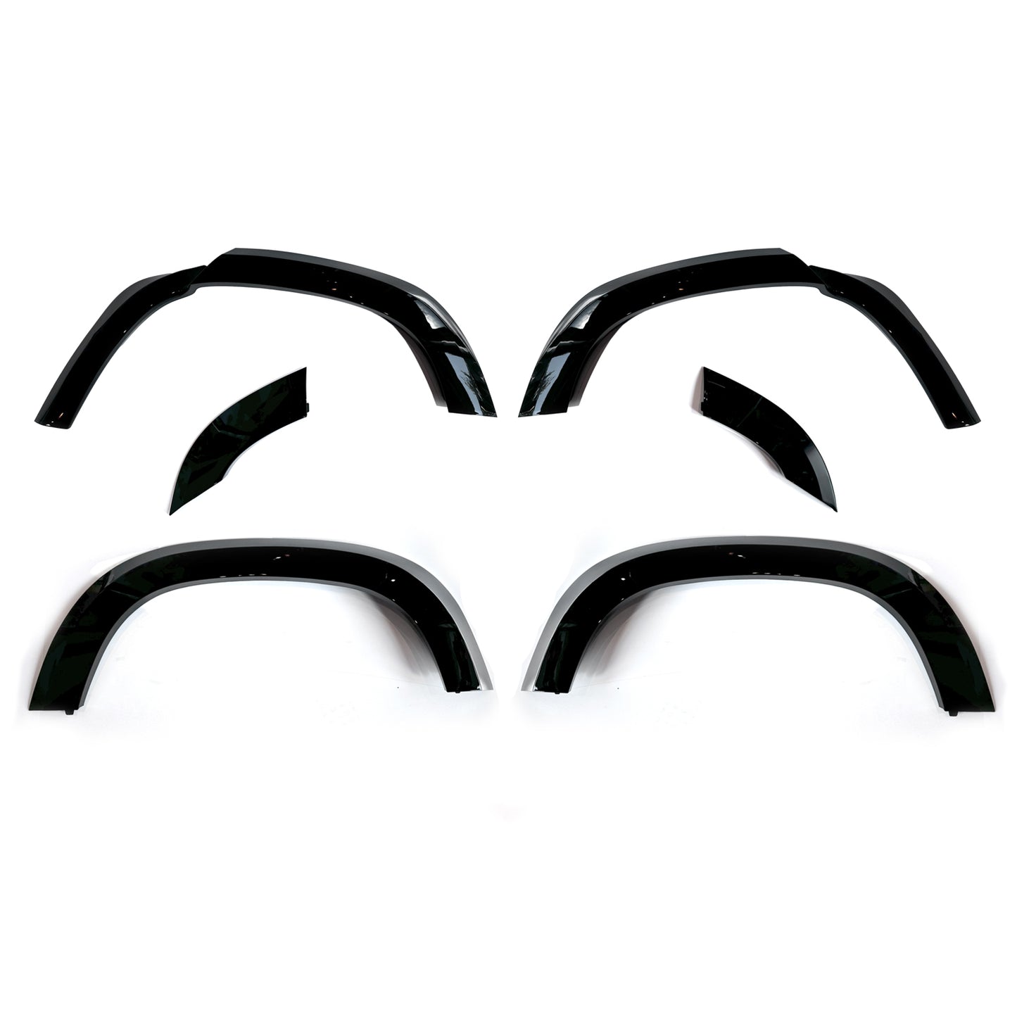 Hawke Gloss Black OE Style Wheel Arches Fits Defender 130 L663