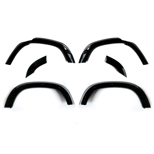 Hawke Gloss Black OE Style Wheel Arches Fits Defender 130 L663