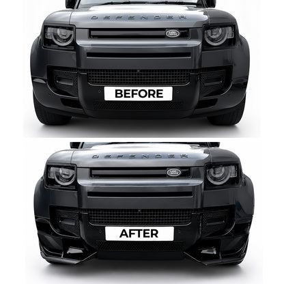 HAWKE Front Bumper Canards Fits Defender 90,110,130 L663