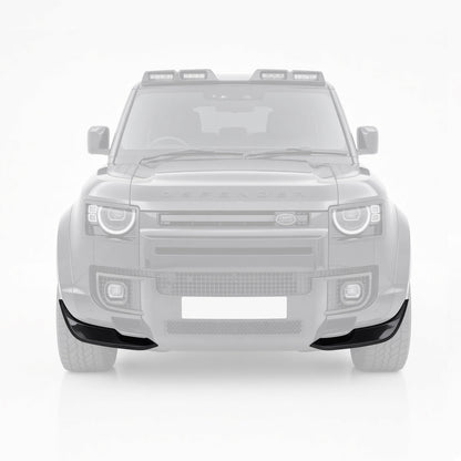 Hawke Front Bumper Canards to fit Land Rover Defender L663 90 Gloss Black - Image 3