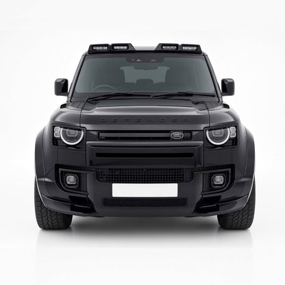 Hawke Front Bumper Canards to fit Land Rover Defender L663 90 Gloss Black - Image 2