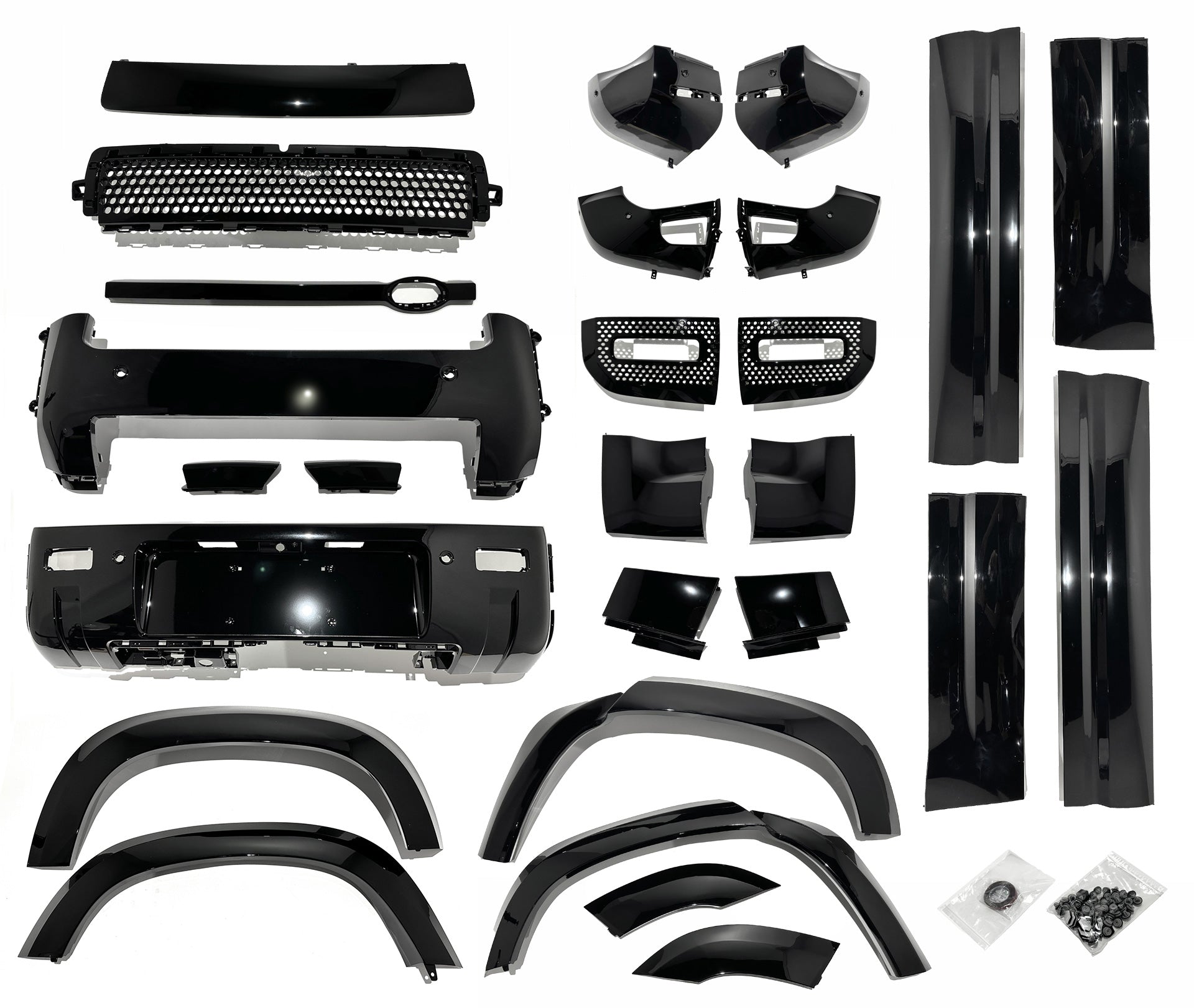 HAWKE Black Pack Styling Kit Upgrade fits Land Rover Defender 110 2020+ Upgrade