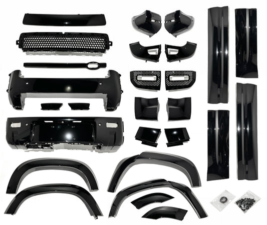 HAWKE Black Pack Styling Kit Upgrade fits Land Rover Defender 110 2020+ Upgrade