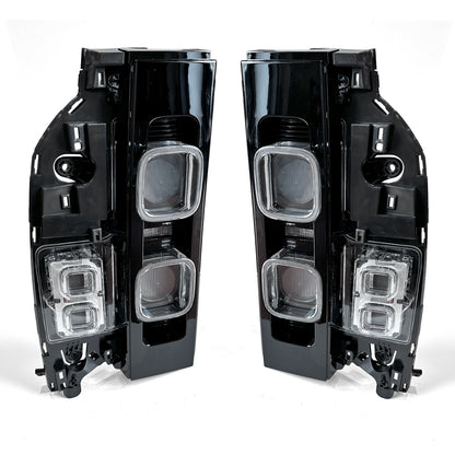 DEFENDER L663 REPLACEMENT REAR LIGHTS WITH CLEAR LENSES