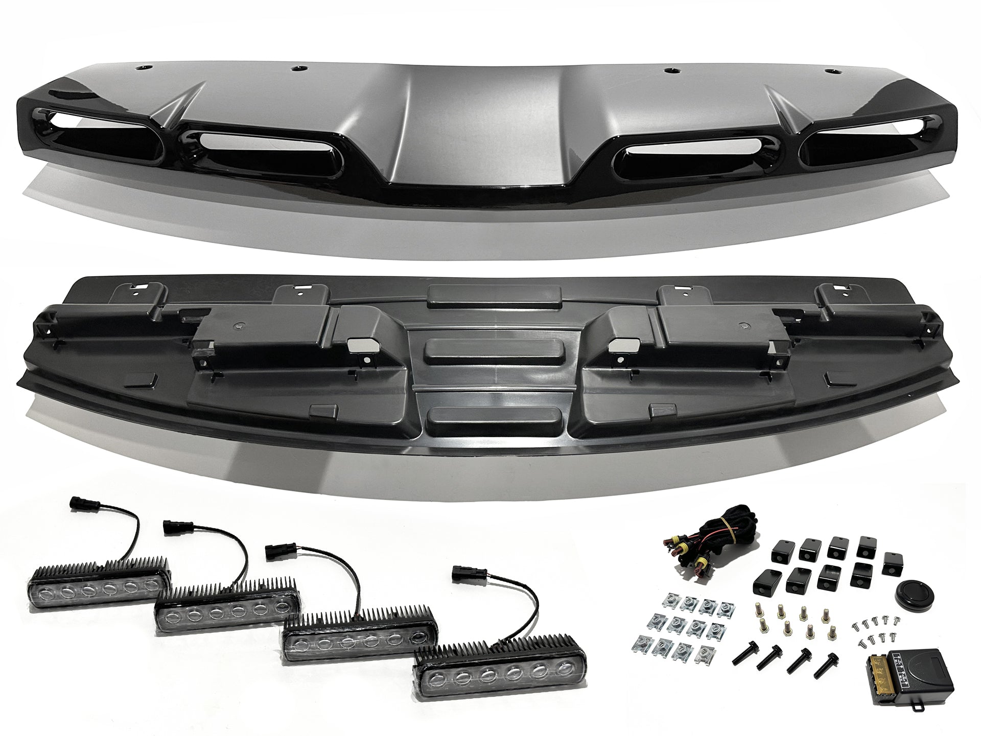 HAWKE LED Roof Light Bar fits Land Rover Defender 110 L663 2020-23 Gloss Black