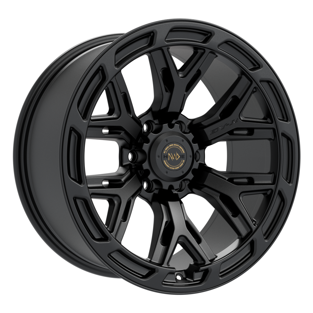 4 X 20" HAWKE AWD 6Y-R WHEELS MATT BLACK (6X139) | ET00