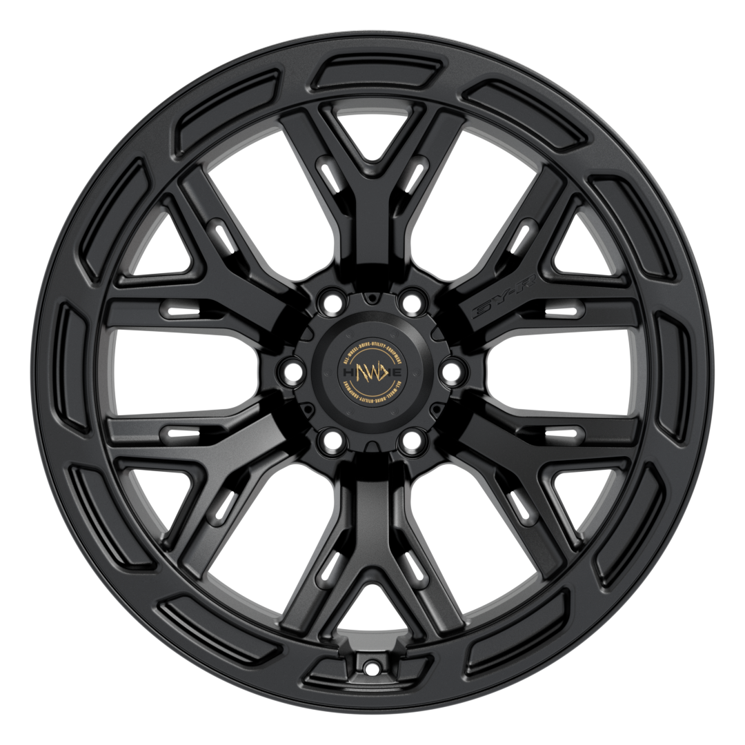 4 X 20" HAWKE AWD 6Y-R WHEELS MATT BLACK (6X139) | ET00