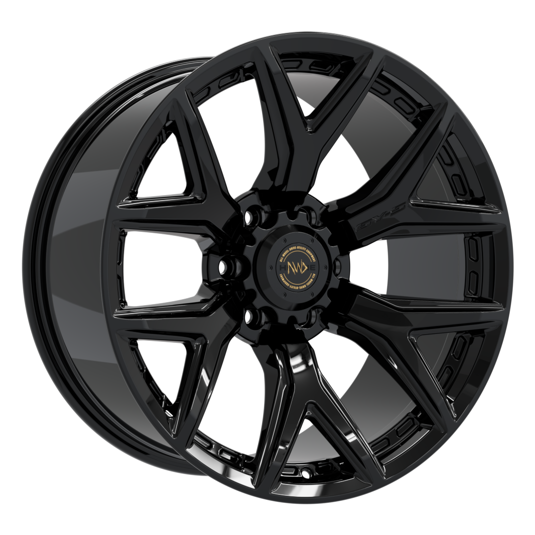 4 X 20" HAWKE AWD 6Y-S WHEELS GLOSS BLACK (6X139) | ET00