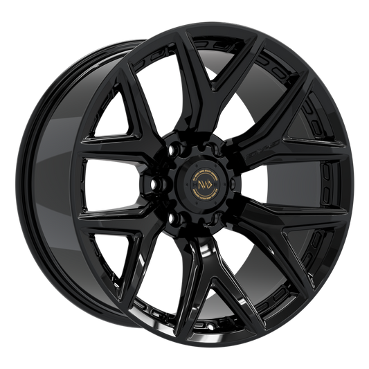 4 X 20" HAWKE AWD 6Y-S WHEELS GLOSS BLACK (6X139) | ET00