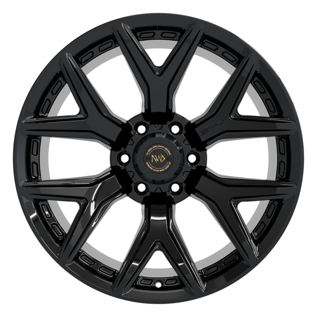 4 X 20" HAWKE AWD 6Y-S WHEELS GLOSS BLACK (6X139) | ET00