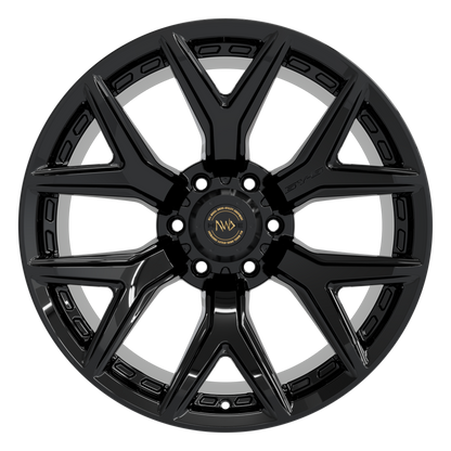 4 X 20" HAWKE AWD 6Y-S WHEELS GLOSS BLACK (6X139) | ET00