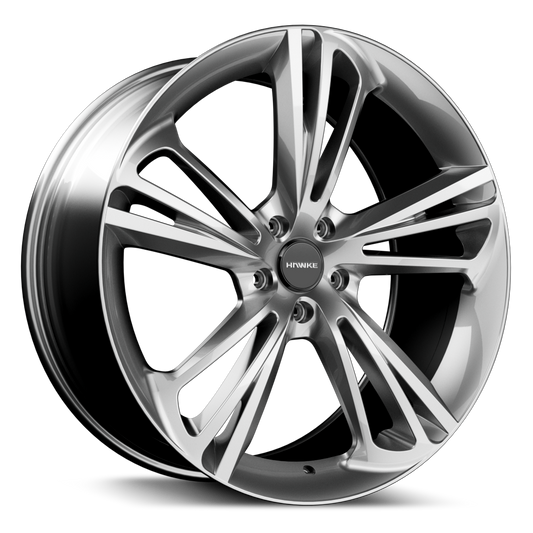 4 x 22" HAWKE AQUILA ALLOY WHEELS (5x112)