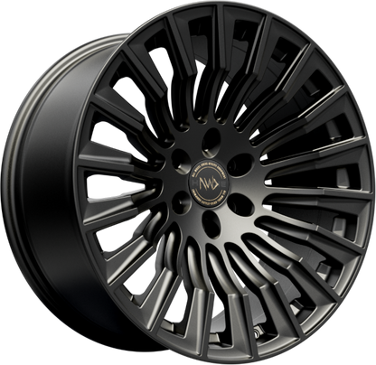 4 X 20" HAWKE AWD DENALI XXC WHEELS MATT BLACK (6X114)