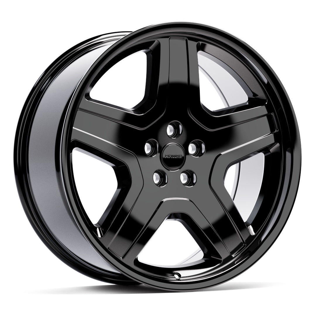 22 inch Hawke Deviant Alloy Wheel | Gloss Black | 5x120 Bolt pattern ...
