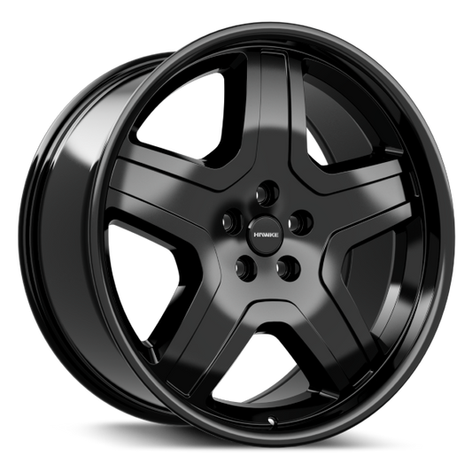 4 X 22" HAWKE AWD DEVIANT WHEELS GLOSS BLACK (5X120)