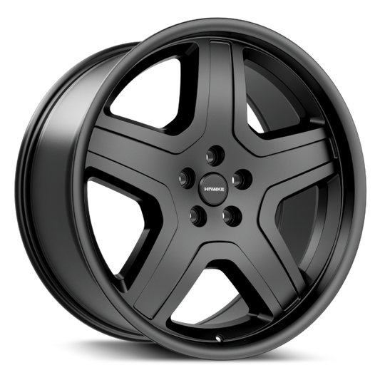 4 X 22" HAWKE AWD DEVIANT WHEELS MATT BLACK (5X120)
