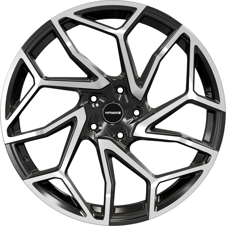 4 x 22" HAWKE KHOTAN ALLOY WHEELS (5x108)