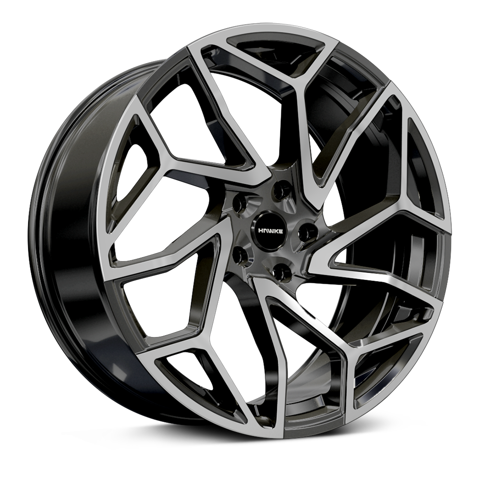 4 x 22" HAWKE KHOTAN ALLOY WHEELS (5x108)