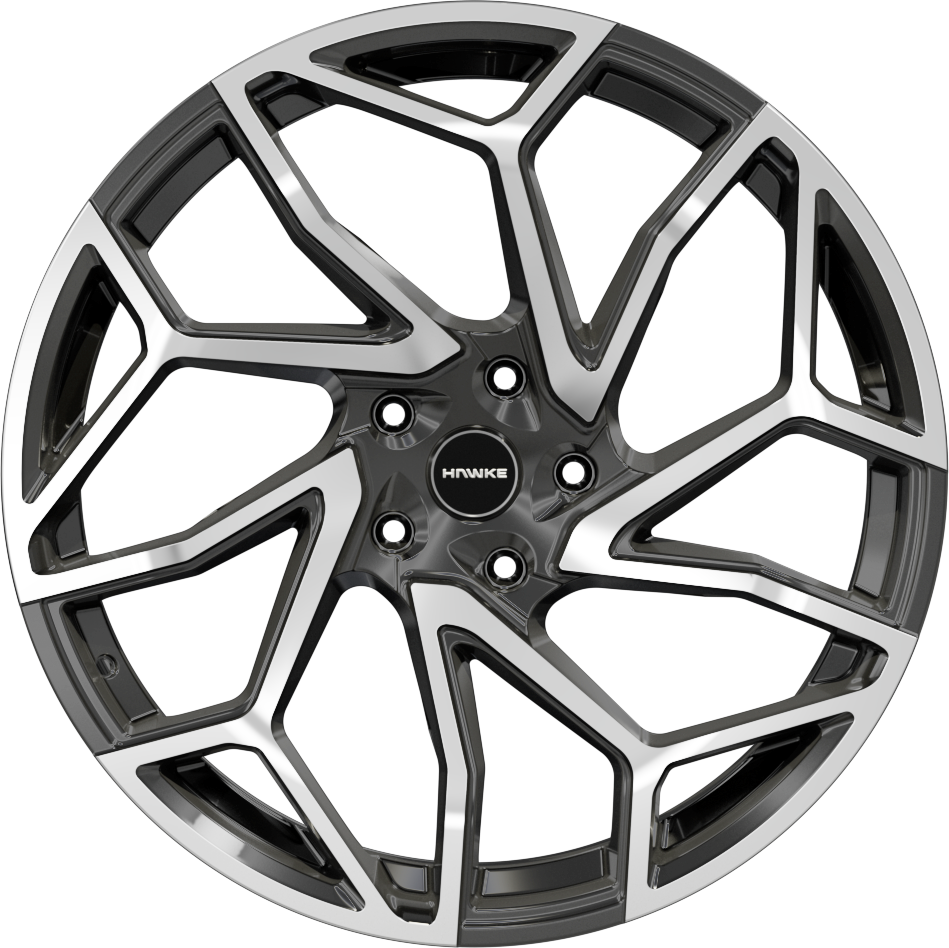 4 x 22" HAWKE KHOTAN ALLOY WHEELS (5x108)