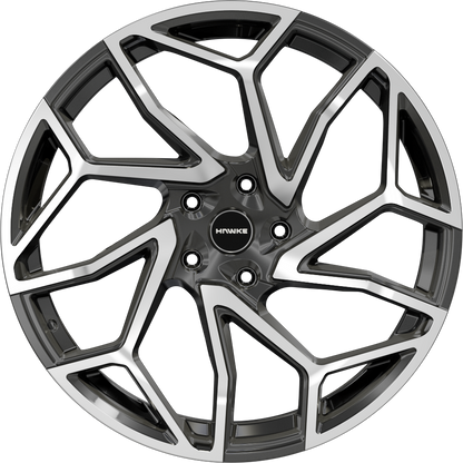 4 x 22" HAWKE KHOTAN ALLOY WHEELS (5x108)