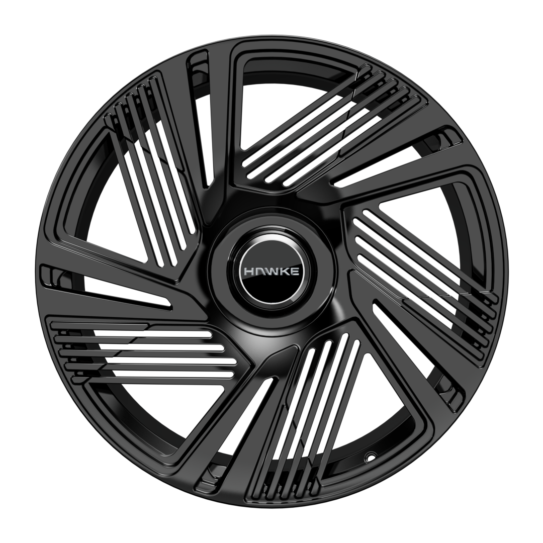 22" Hawke Revenant Forged Alloy Wheel Set (4x) | Black | Rolls Royce Ghost | Wider Rears