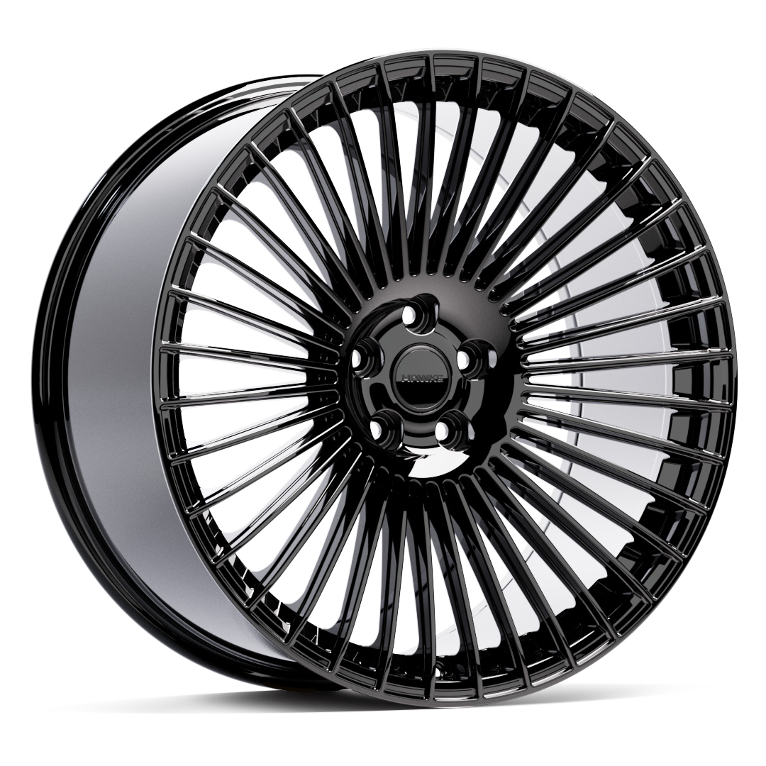 22" Hawke Saka Alloy Wheel Set (4x) | Black | Range Rover | 5x120
