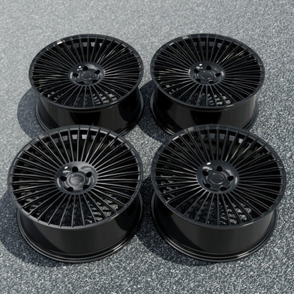 4 x 22" HAWKE SAKA WHEELS (5-120) (wider rears) - Image 4