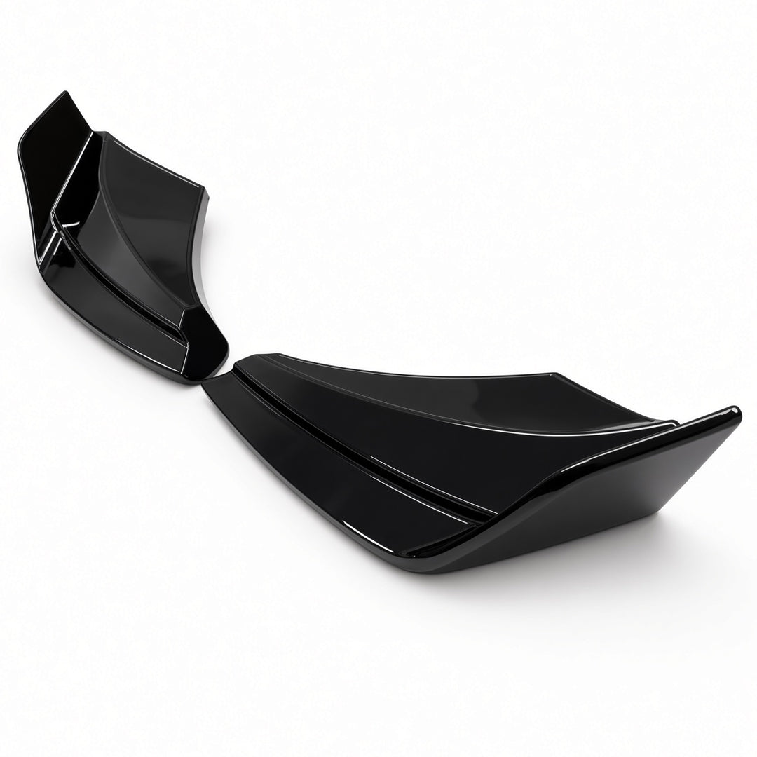 to fit Land Rover Defender L663 90 Hawke Rear Bumper Canards Gloss Black - Image 3