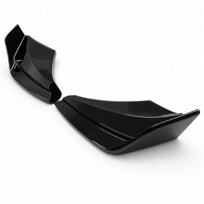 to fit Land Rover Defender L663 90 Hawke Rear Bumper Canards Gloss Black - Image 3