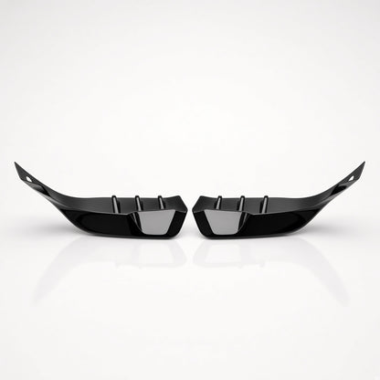 to fit Land Rover Defender L663 90 Hawke Rear Bumper Canards Gloss Black - Image 4