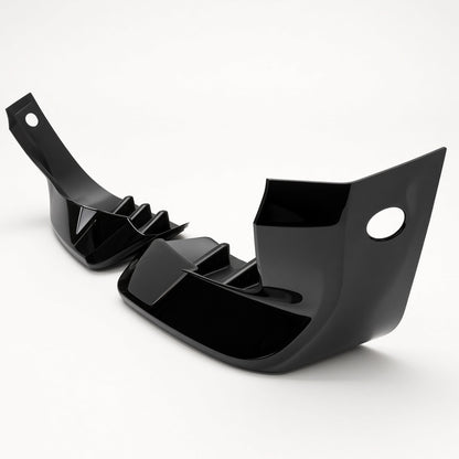 to fit Land Rover Defender L663 90 Hawke Rear Bumper Canards Gloss Black - Image 6