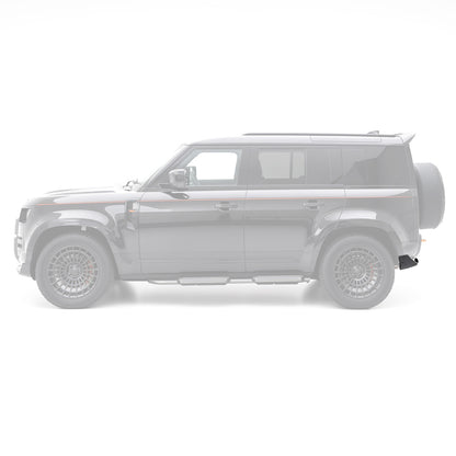 to fit Land Rover Defender L663 90 Hawke Rear Bumper Canards Gloss Black - Image 8