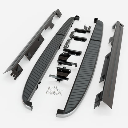 PATTERN SIDE STEPS - SILVER RANGE ROVER SPORT (L320 2005-2013)