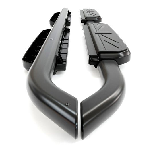 UNION JACK PATTERN SIDE STEPS - BLACK DEFENDER 110 (TWIN)