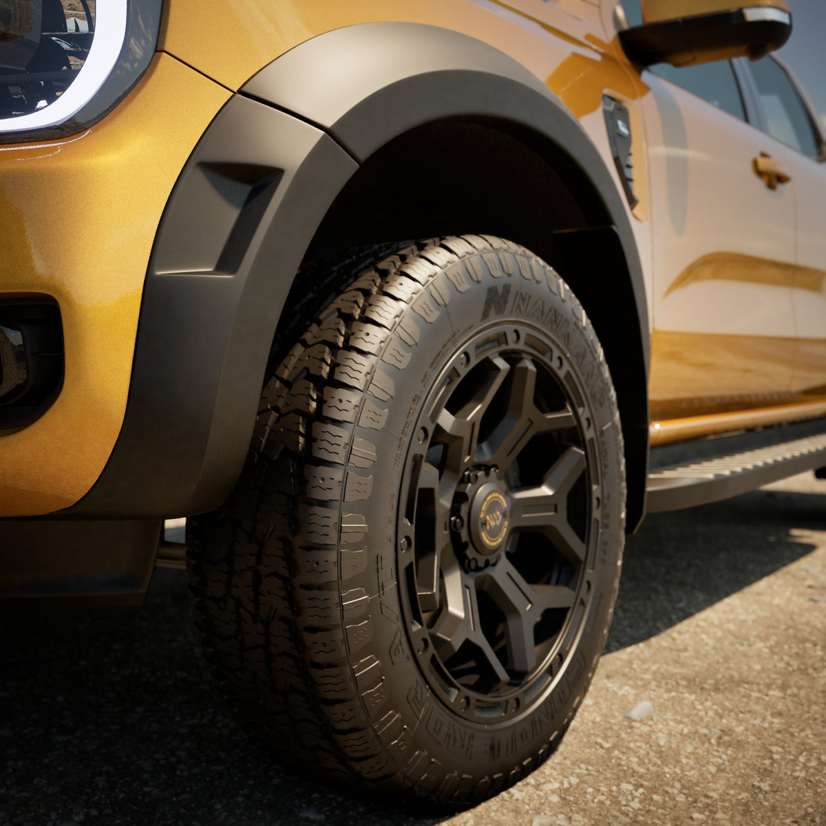 Hawke Wide Arch Kit Smooth Raptor Style Wheel Arch Extensions To to fit Ford Ranger 2023 onwards